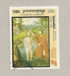 Stamps Cambodia -  Bautismo de Cristo