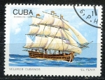 Stamps : America : Cuba :  Cuba 1989 Scott 3143 Sello * Barco Veleros Cubanos Boat Voilier El Fenix Timbre 1c Mi.3306 Yvert2954