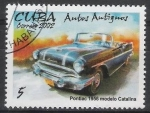 Sellos de America - Cuba -  Cuba 2002 Scott 4250 Sello * Autos Antiguos Voitures Pontiac 1956 Md. Catalina Timbre 5c