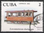 Stamps : America : Cuba :  Cuba 1980 Scott 2358 Sello * Tren Locomotoras Antiguas Train Vieilles Locomotives Chaparra Sugar Tim