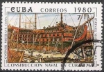 Stamps : America : Cuba :  Cuba 1980 Scott 2348 Sello º Construccion Naval Construction Navale Navio Santisima Trinidad Timbre 