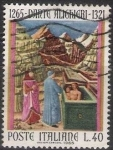 Stamps : Europe : Italy :  Italia 1965 Scott 917 Sello º Dante Alighiere en Hell (1265-1321) Timbres Italie Italy Stamps Franco