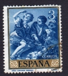 Stamps : Europe : Spain :  NIÑOS COMIENDO (MURILLO)