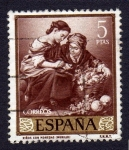 Stamps : Europe : Spain :  NIÑOS CON MONEDAS (MURILLO)