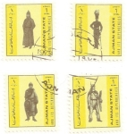 Stamps Asia - United Arab Emirates -  AJMAN - Uniformes