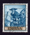 Stamps Spain -  APOTEOSIS DE ST TOMAS DE AQUINO (FRAG) (ZURBARAN)