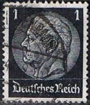 Stamps Germany -  Scott    Von Hindenburg (3)