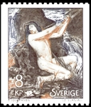Stamps : Europe : Sweden :  NECKEN POR ERNST JOSEPHSON