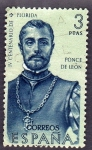Stamps Europe - Spain -  PONCE DE LEÓN -IV CENTENARIO DE FLORIDA