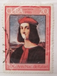 Stamps Cuba -  Retrato de Un Joven 