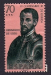 Stamps Spain -  HERNANDO  DE SOTO - IV CENTENARIO DE FLORIDA