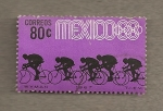 Sellos de America - Mxico -  Olimpiadas 68, ciclismo