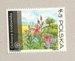 Sellos de Europa - Polonia -  Manojo de flores