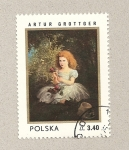 Stamps Poland -  Retrato de joven