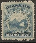 Stamps : America : Costa_Rica :  Medio Real 1863 SC # 1a