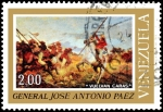 Stamps Venezuela -  GRAL JOSE ANTONIO PAEZ, ÓLEO DE ARTURO MICHELENA -1812-