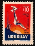 Sellos de America - Uruguay -  Héroe del Arroyo de Oro