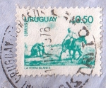 Sellos de America - Uruguay -  La Yerra - Blanes