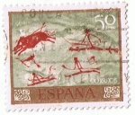 Stamps : Europe : Spain :  PINTURAS RUPESTRES