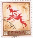 Stamps : Europe : Spain :  PINTURAS RUPESTRES