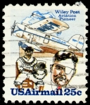 Stamps : America : United_States :  WILEY POST - PIONERO DE LA AVIACIÓN