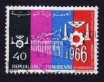 Stamps Tunisia -  10º ANNIVERSAIRE DE LA INDEPENDANCE