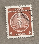 Sellos de Europa - Alemania -  Emblema de DDR