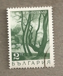 Stamps Bulgaria -  Bosque y lago