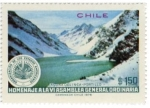 Stamps Chile -  Laguna del Inca 