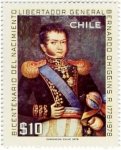 Stamps : Europe : Chile :  Bicentenario del Nacimiento de Bernardo Ohiggins 