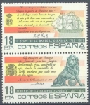 Stamps Spain -  II centenario bandera española