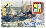 Stamps Chile -  150 años de Puerto Montt