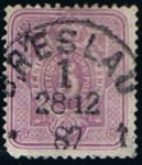 Stamps Germany -  Scott  30  Cifras (2)