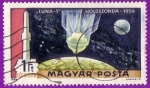Stamps : Europe : Hungary :  Luna - 1 Holdszonda
