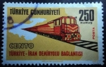 Stamps Turkey -  Railway connections
