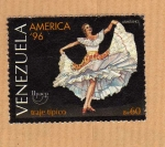 Stamps : America : Venezuela :  1996. Traje tradicional 