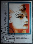 Stamps : Asia : Yemen :  Toutankhamon and his era / Paris 1967