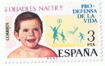 Stamps Spain -  DEFENSA DE LA VIDA