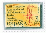 Stamps Spain -  NOTARIADO LATINO
