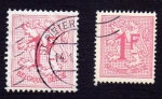 Stamps Belgium -  LEON RAMPANTE