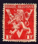 Stamps Belgium -  V LEON RAMPANTE