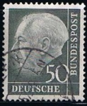 Stamps Germany -  Scott  714  Pres. Theodor Heuss (2)