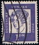 Stamps Germany -  Scott  832  Annette von Droste-Hulshoff