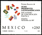 Stamps America - Mexico -  ocho presidentes latinoamericanos