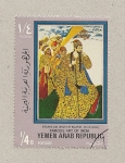 Stamps Yemen -  Famoso arte de la India