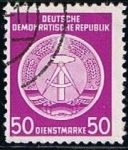 Stamps Germany -  Scott  O14  Escudo de armas de la Republica