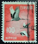 Stamps : Asia : Japan :  Red-crowned Crane / Grus japonensis