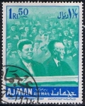 Stamps United Arab Emirates -  50 Aniversario de John E. Kenedy (6)
