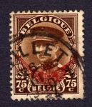 Stamps : Europe : Belgium :  ALBERTO Iº SOBRE ESTAMPADO