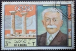 Stamps : Asia : United_Arab_Emirates :  Pierre de Coubertin (1863-1937)